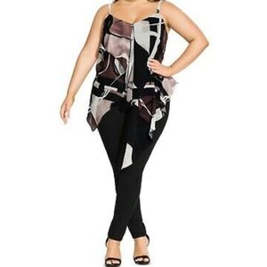 Asymmetrical  scarf top